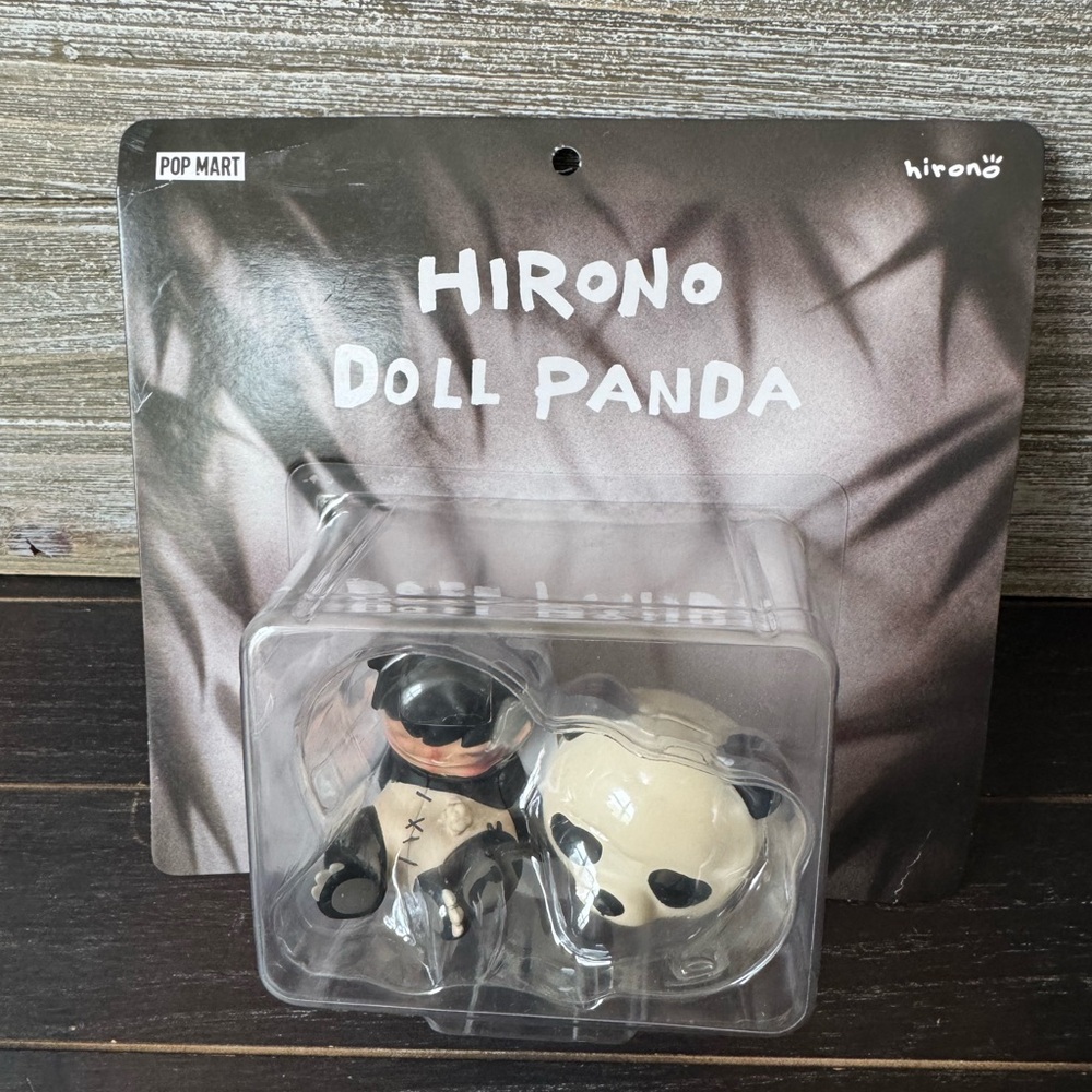 POP MART Hirono Doll Panda Limited Edition Hand Card Figure